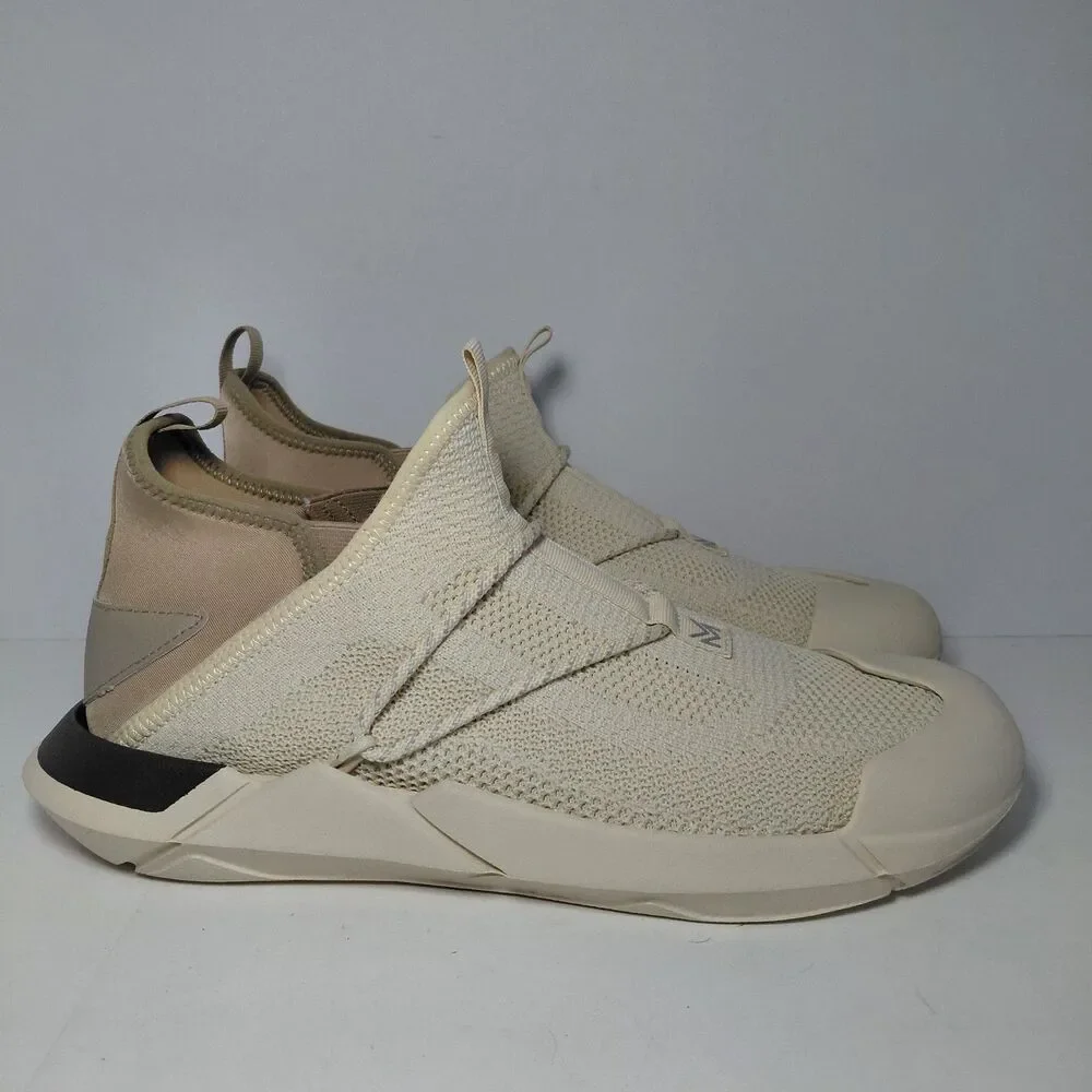 Muvez 2.0 Dual Sole Mens 11 Womens 12 Slip On Sneakers Comfort Shoes Cream Brown